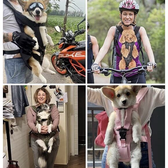 PetBonus Dog Carrier Backpack XL Grey Front Pet Carrier Hiking Cycling NWT - Picture 6 of 7